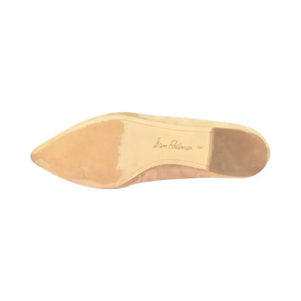 SAM EDELMAN Rosalie Tan Suede Flats Size 8M